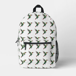 Sac À Dos Imprimé Colibri vert