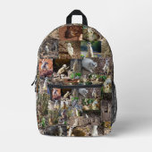 Sac À Dos Imprimé Collage photo de Meerkat, (Recto)