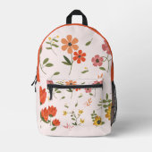 Sac À Dos Imprimé collection de fleurs (Recto)