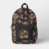 Sac À Dos Imprimé Collection de patchs - Espace extra-atmosphérique (Recto)