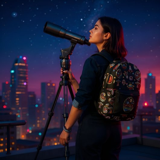 Sac À Dos Imprimé Collection de patchs - Espace extra-atmosphérique