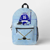 Sac À Dos Imprimé Collection Kids Ice Hockey (Recto)