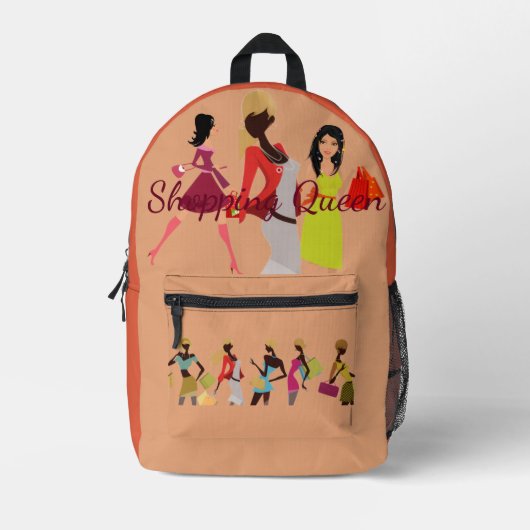 Sac À Dos Imprimé Collection Shopping Queen : Dames (Recto)