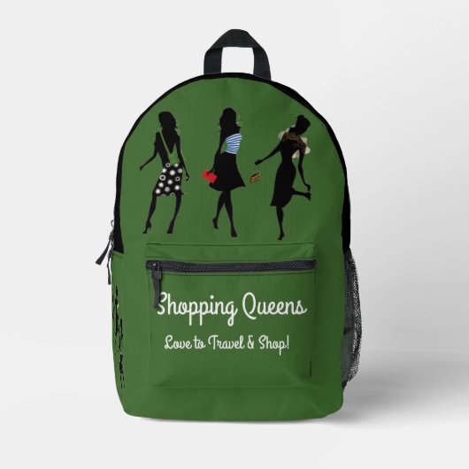 Sac À Dos Imprimé Collection Shopping Queen - Dames (Recto)