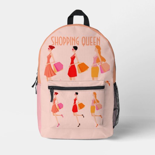 Sac À Dos Imprimé Collection Shopping Queen : Dames (Recto)