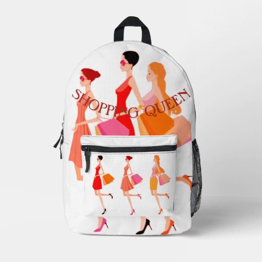 Sac À Dos Imprimé Collection Shopping Queen : Dames (Recto)