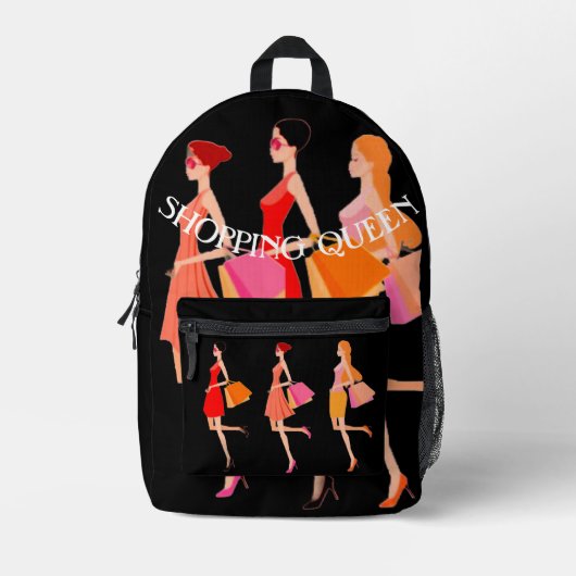 Sac À Dos Imprimé Collection Shopping Queen : Dames (Recto)
