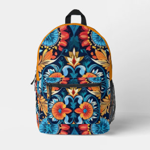 Sac À Dos Imprimé Coloré Boho Élégance florale : Mandala vibrant