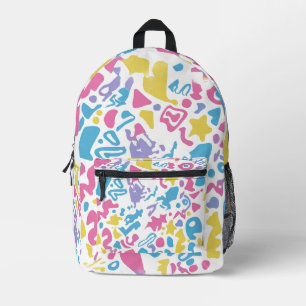 Sac À Dos Imprimé coloré et amusant formes pastel