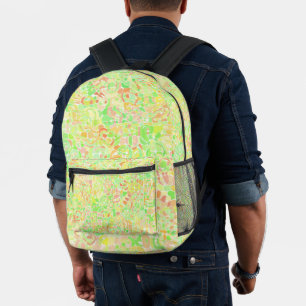 Sac À Dos Imprimé Coloré Trippy Boho Eclectique Super Blob Mosaïque