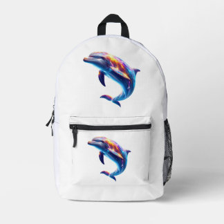 Sac À Dos Imprimé Colorful Dolphin Cute Arts