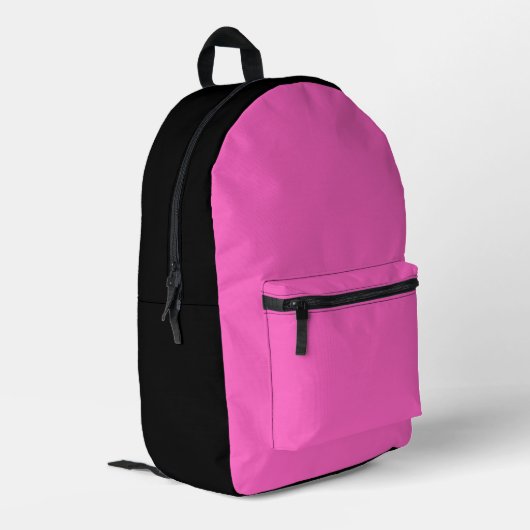 Sac À Dos Imprimé Combinaison de couleur noire rose (Coin arrière gauche)