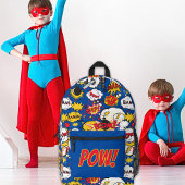 Sac À Dos Imprimé Comic Book Superhero Initiales personnalisées ou t