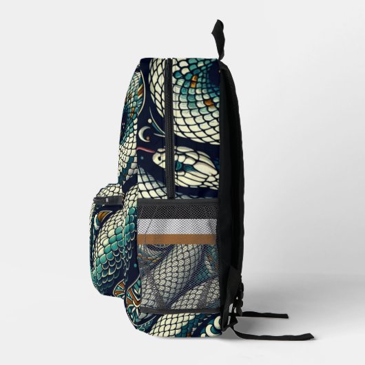 Sac À Dos Imprimé Conception BackPack Motif Snake (Droite)