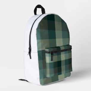 Sac À Dos Imprimé Conception carreaux vichy vert gingham