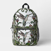 Sac À Dos Imprimé Conception d'art en verre teinté représentant un c (Recto)