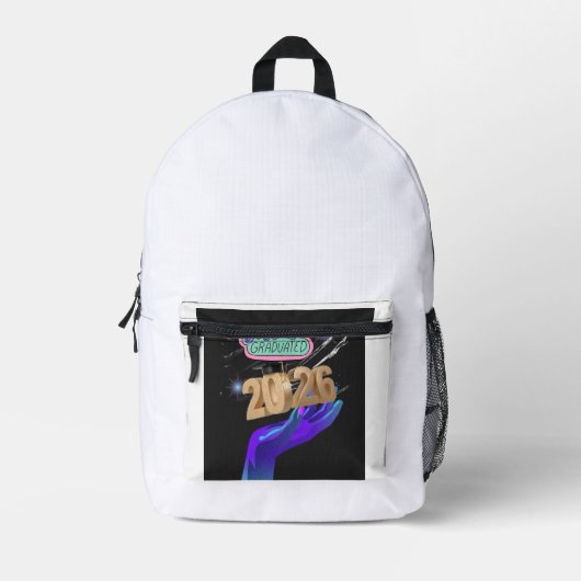 Sac À Dos Imprimé Conception de célébration Senior 2026 (Recto)