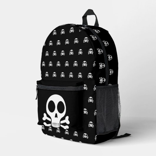Sac À Dos Imprimé Conception de crâne de pirate (Coin arrière droit)