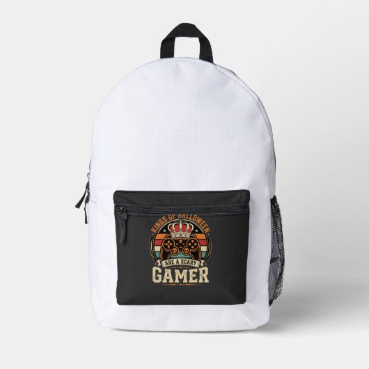 Sac À Dos Imprimé Conception de manette rétro du roi des joueurs Hal (Recto)