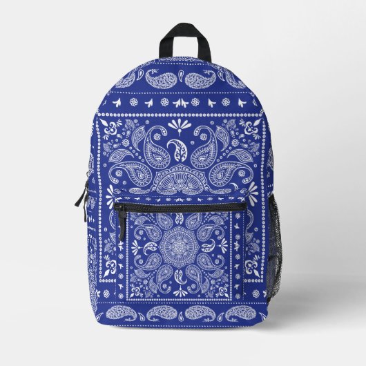 Sac À Dos Imprimé Conception de motif de bandana (Recto)