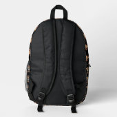 Sac À Dos Imprimé Conception de motif singe noir (Verso)