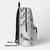 Sac À Dos Imprimé Conception de pigeon personnalisée (Gauche)