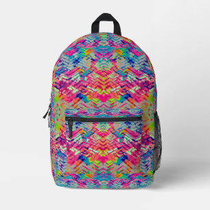 Sac À Dos Imprimé Conception de pistes néon colorées mignonnes