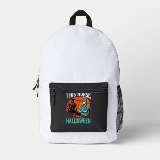 Sac À Dos Imprimé Conception de soins infirmiers Halloween épouvanta (Recto)