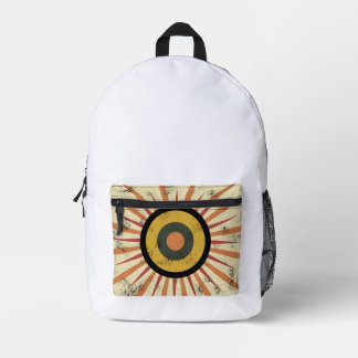 Sac À Dos Imprimé Conception de soleil levant rétro boho