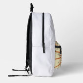 Sac À Dos Imprimé Conception de soleil levant rétro boho (Gauche)