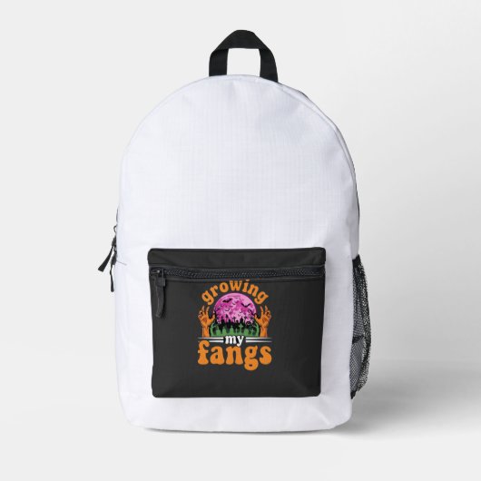 Sac À Dos Imprimé Conception de vampire Halloween Croissance de mes (Recto)