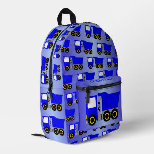 Sac À Dos Imprimé Conception personnalisée de camion bleu