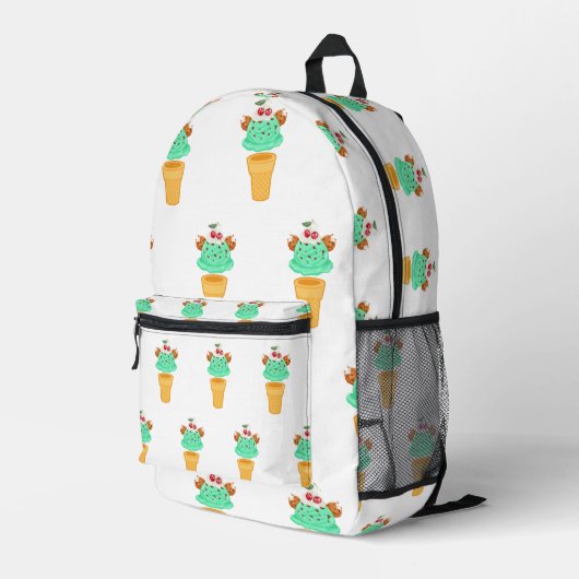 Sac À Dos Imprimé cône de crème glacée (Coin arrière droit)