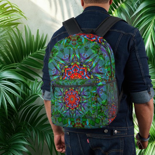 Sac À Dos Imprimé Confianza texture textile mandala motif