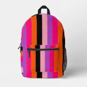 Sac À Dos Imprimé Contemporary Halloween Stripes  (Recto)