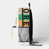 Sac À Dos Imprimé Contraste et géométrie en gras (Droite)