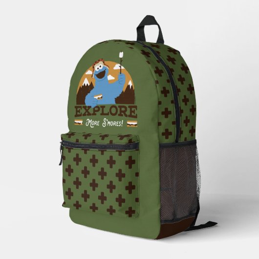 Sac À Dos Imprimé Cookie Monster | Explorer plus S'mores (Coin arrière droit)