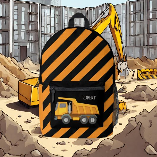 Sac À Dos Imprimé Cool boys Construction ajouter un nom