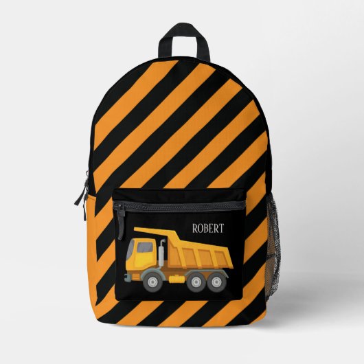 Sac À Dos Imprimé Cool boys Construction ajouter un nom (Recto)