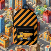 Sac À Dos Imprimé Cool boys Construction dumtruck ajouter nom