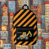 Sac À Dos Imprimé Cool boys Construction truck ajouter nom