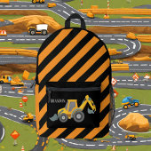 Sac À Dos Imprimé Cool boys Construction truck ajouter nom