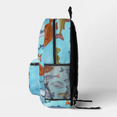 Sac À Dos Imprimé Cool de la mer poisson à motif océanique Aquarelle (Droite)
