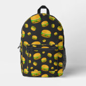 Sac À Dos Imprimé Cool et amusant yummy burger motif (Recto)