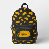 Sac À Dos Imprimé Cool et amusant yummy taco motif personnalisé Mono (Recto)