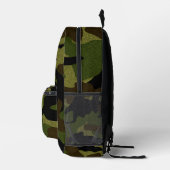 Sac À Dos Imprimé Cool Faux Cloth Green Camo Militaire (Droite)