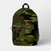 Sac À Dos Imprimé Cool Faux Cloth Green Camo Militaire (Recto)