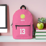 Sac À Dos Imprimé Cool Softball thème personnalisé<br><div class="desc">Un design sportif personnalisé et amusant. Modifiez la couleur de l'arrière - plan en cliquant sur le bouton "CUSTOMISER l'informatique !".</div>