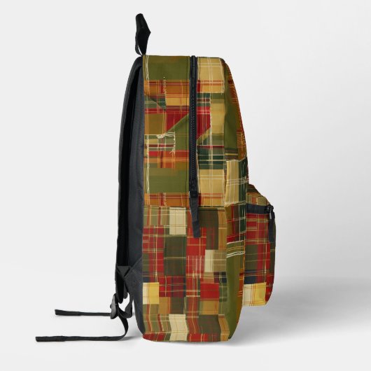 Sac À Dos Imprimé Cool Torn Automne Plaid (Gauche)