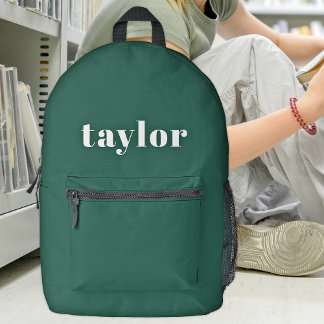 Sac À Dos Imprimé Cool vert moderne minimaliste simple élégant tenda